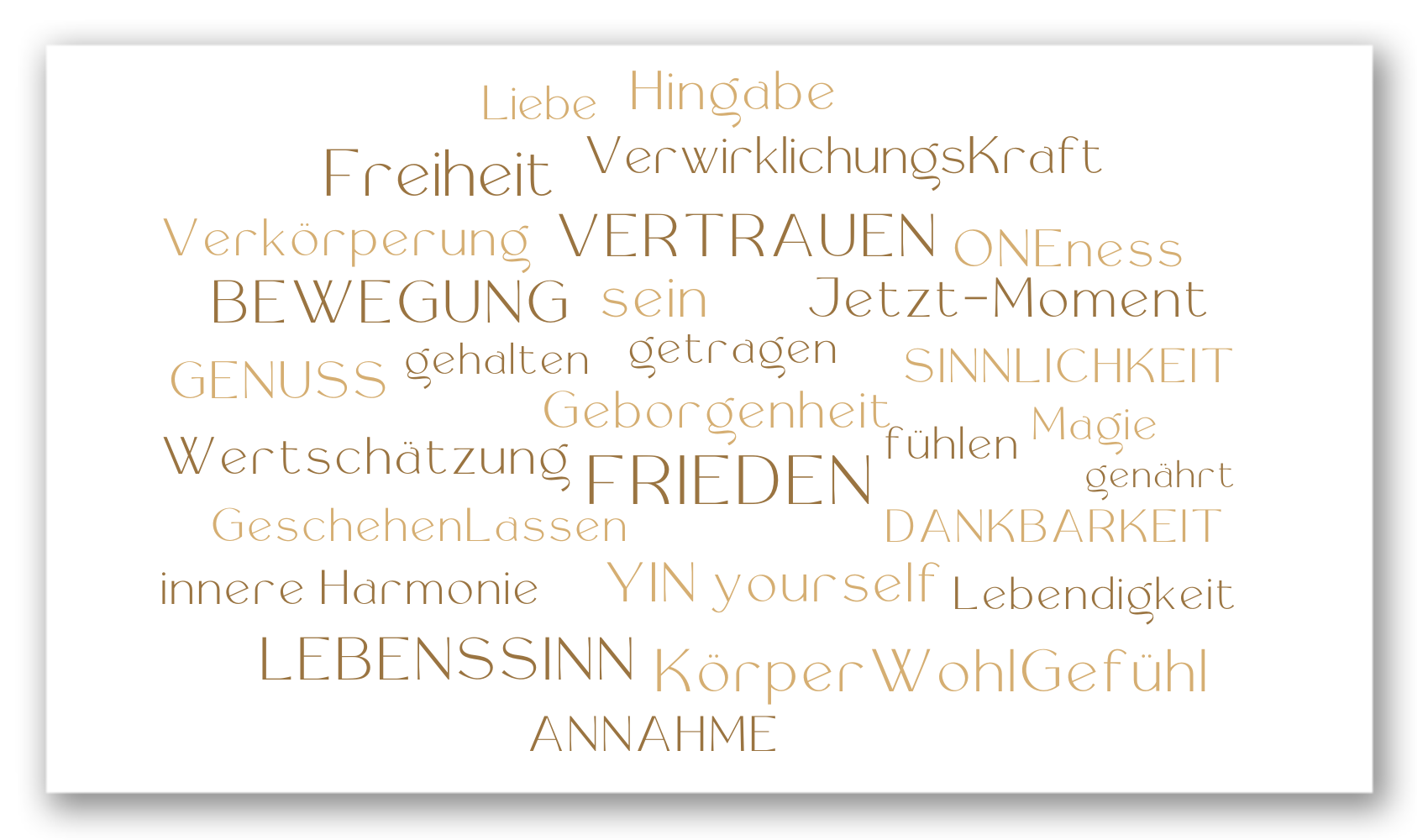 WortWolke_YIN-yourself YIN yourself Sinnhaftigkeit Meer mehr Hingabe Fels in der Brandung